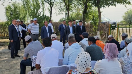 АУДАН ӘКІМІ ШАЛҒАЙДАҒЫ ЕЛДІ МЕКЕНДЕРДІ АРАЛАДЫ.