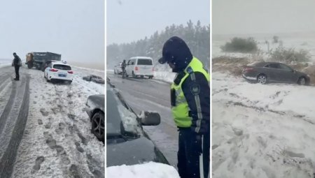 Көліктер батып жатыр: Қостанайды қар басып қалды