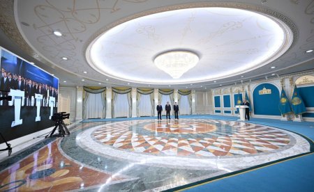 Мемлекет басшысы телекөпір арқылы KIA Qazaqstan автомобиль зауытын ашты