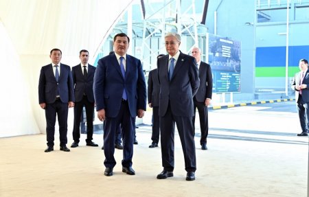 Президент жаңа жылу электр орталығына барды