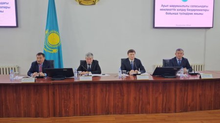 АУДАНДА АЛДАҒЫ ЕГІН ЕГУ МАУСЫМЫНА ДАЙЫНДЫҚ МӘСЕЛЕСІ БОЙЫНША КЕҢЕЙТІЛГЕН ЖИЫН ӨТТІ