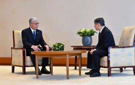 Мемлекет басшысы Жапония Императоры Нарухитомен кездесті