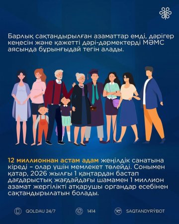 Скринингтер МӘМС жоқ барлық азаматтар үшін қолжетімді