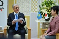Қасым-Жомарт Тоқаев Rakuten Group компаниясының басшысы Хироши Микитаниді қабылдады