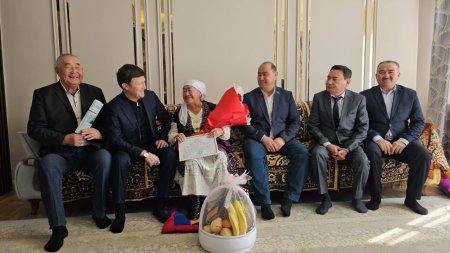 АУДАННЫҢ ЕҢ ҚАРТ АНАЛАРЫНА ОБЛЫС ӘКІМІНІҢ ҚҰТТЫҚТАУЫН ЖЕТКІЗДІ