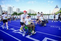 Параатлеттер Astana Half Marathon жарысына қатысты