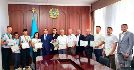 ЖАҢАҚОРҒАНДА СПОРТ САЛАСЫНЫҢ ҮЗДІКТЕРІ МАРАПАТТАЛДЫ